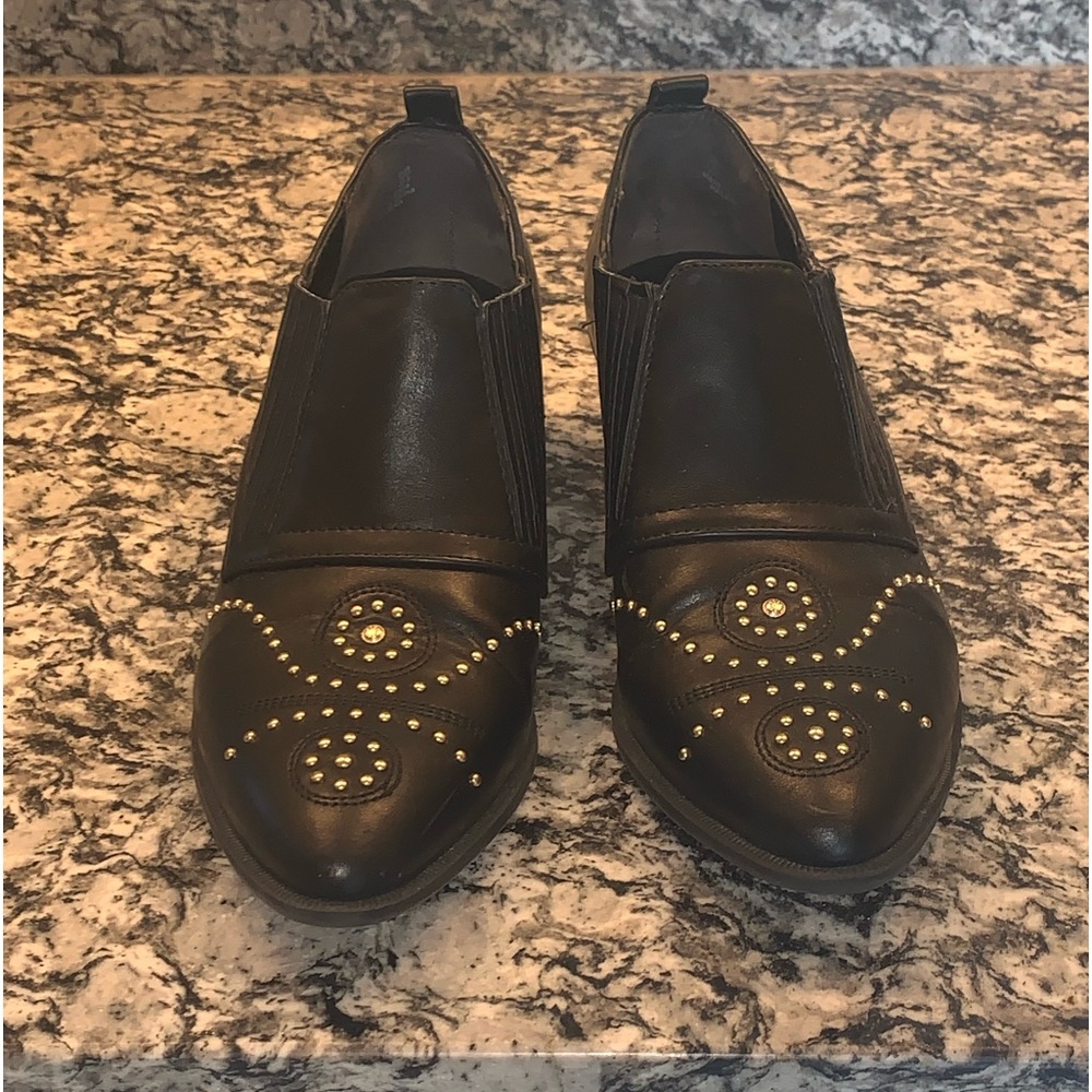 Circus by Sam Edelman Black Boots with Gold Studs. NWOT